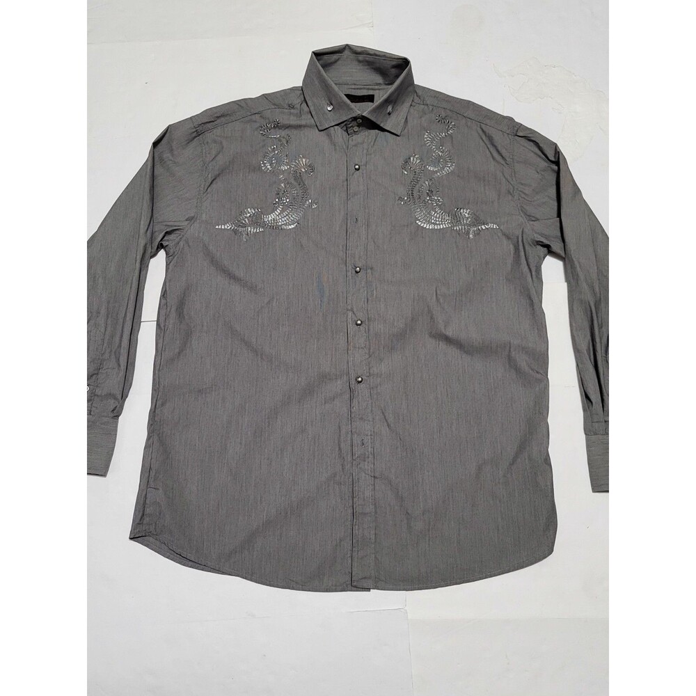 (#A1) 2 Be Long Sleeve Button Down Size Men's 3XLT Gray